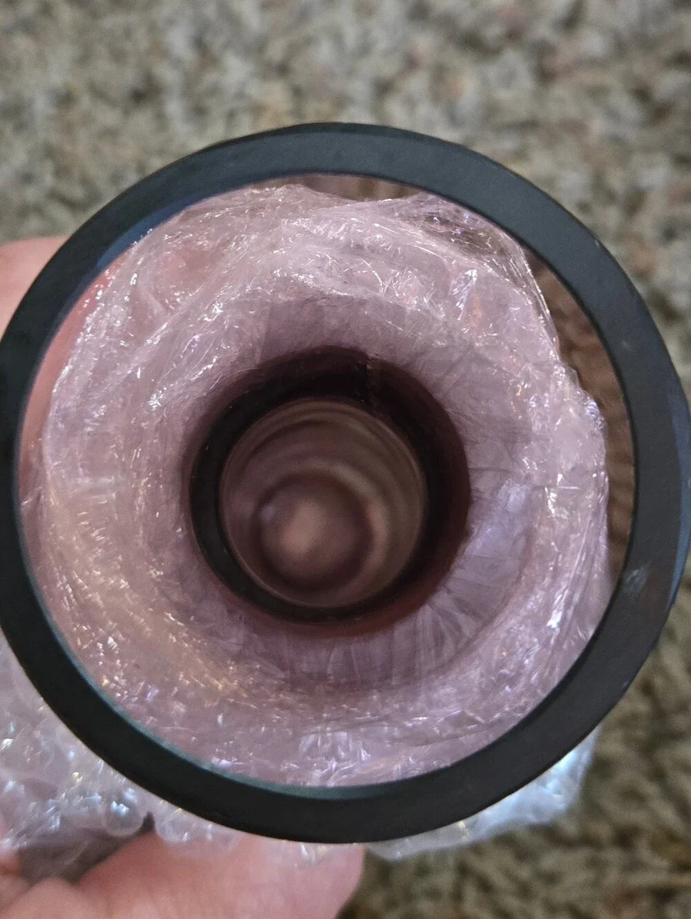 Vintage Style Amethyst Purple Heavy Art Glass Vase